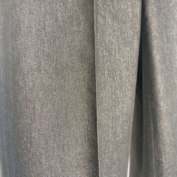 Classics Entier Women's Dark Gray Crop Wide Leg Cuffed Pants Size 4 - Picture 3 of 8